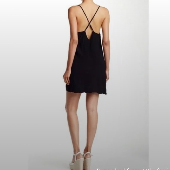 ASTR the Label Scallop Edge Silk Blend Slip Dress - Picture 7 of 7